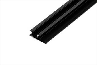 淮南航空纤维墙咔铝合金带灯中条（哑黑氧化）