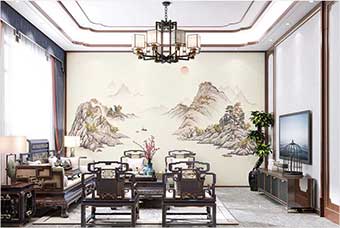 淮南森佰汇航空纤维墙咔(巴山蜀水)